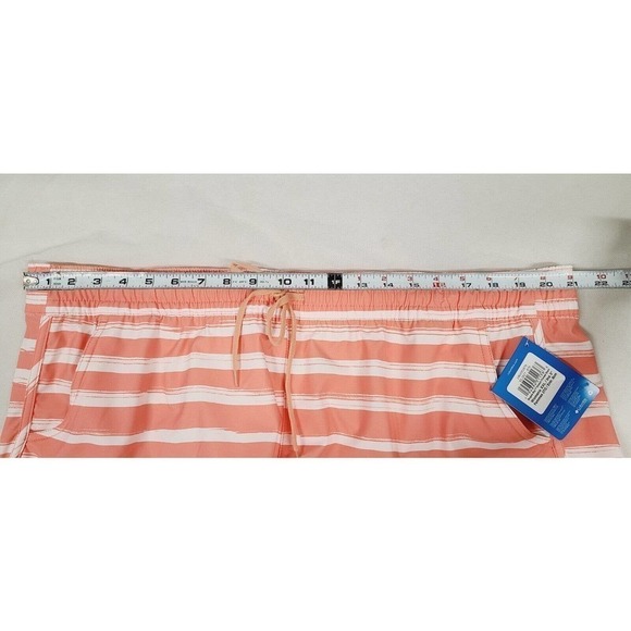 Columbia Omni Shade Bogata Bay Stretch Shorts 3" 50 UPF Stripe Coral Women's XXL - Picture 10 of 12